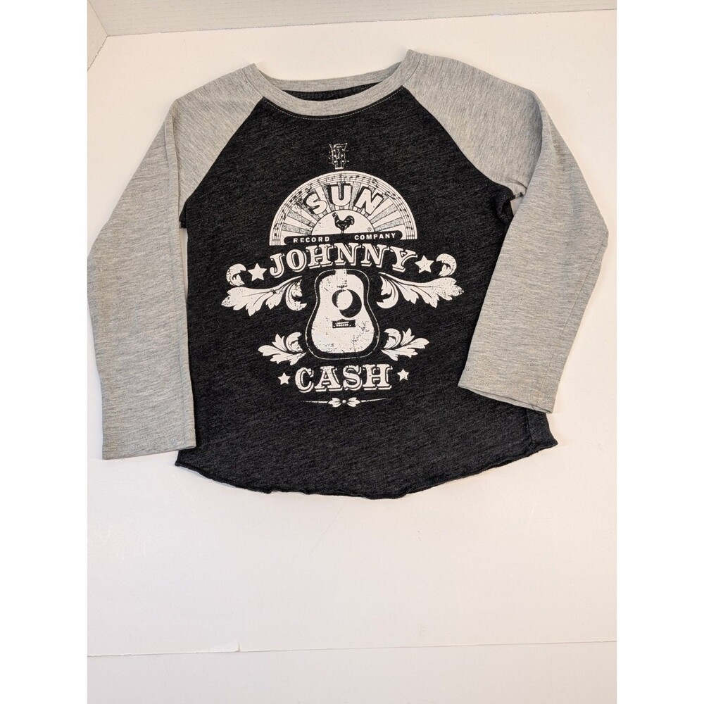 Johnny Cash 3/4 Sleeve Sun Record Company Size 2T T-shirt